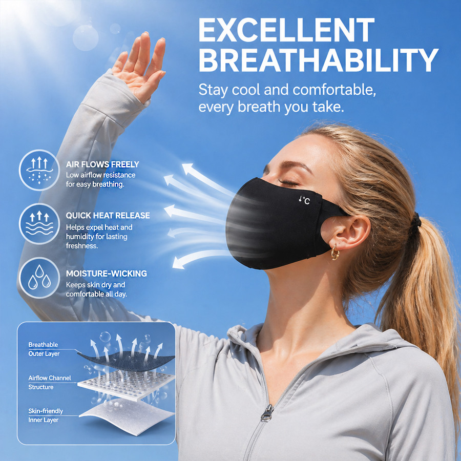 Cooling Summer Sun Mask Outdoo - Sports Mask Breathable 리뷰 및 가격