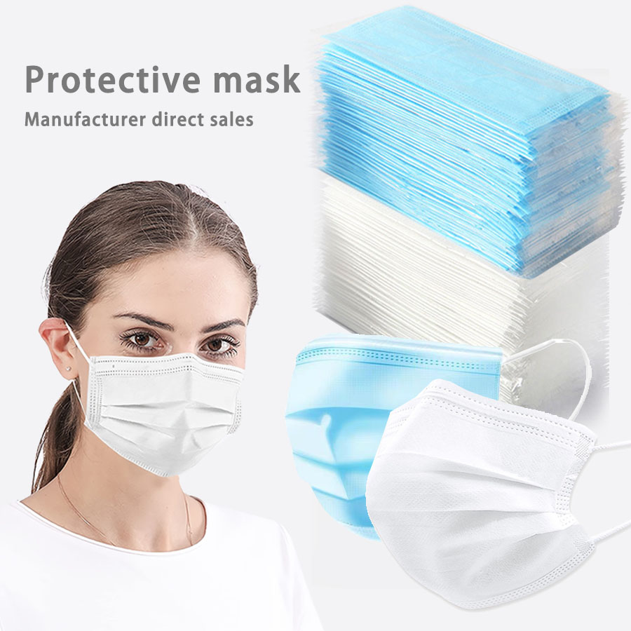 50/100Pcs Disposable Mask for  - Disposable Mask Blue 리뷰 및 가격