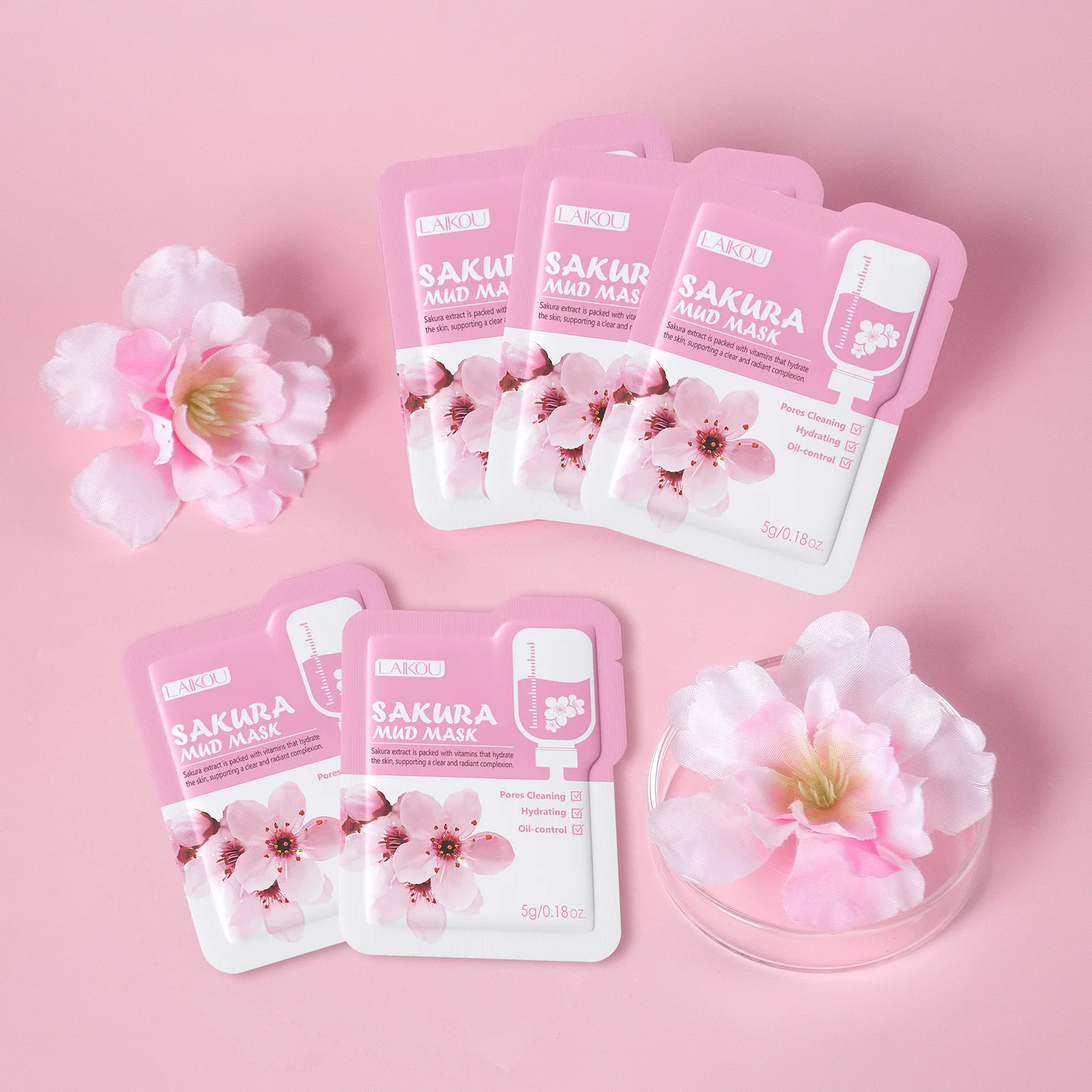 Laikou Sakura Clay Mask Trial  - Dust Mask Construction 리뷰 및 가격