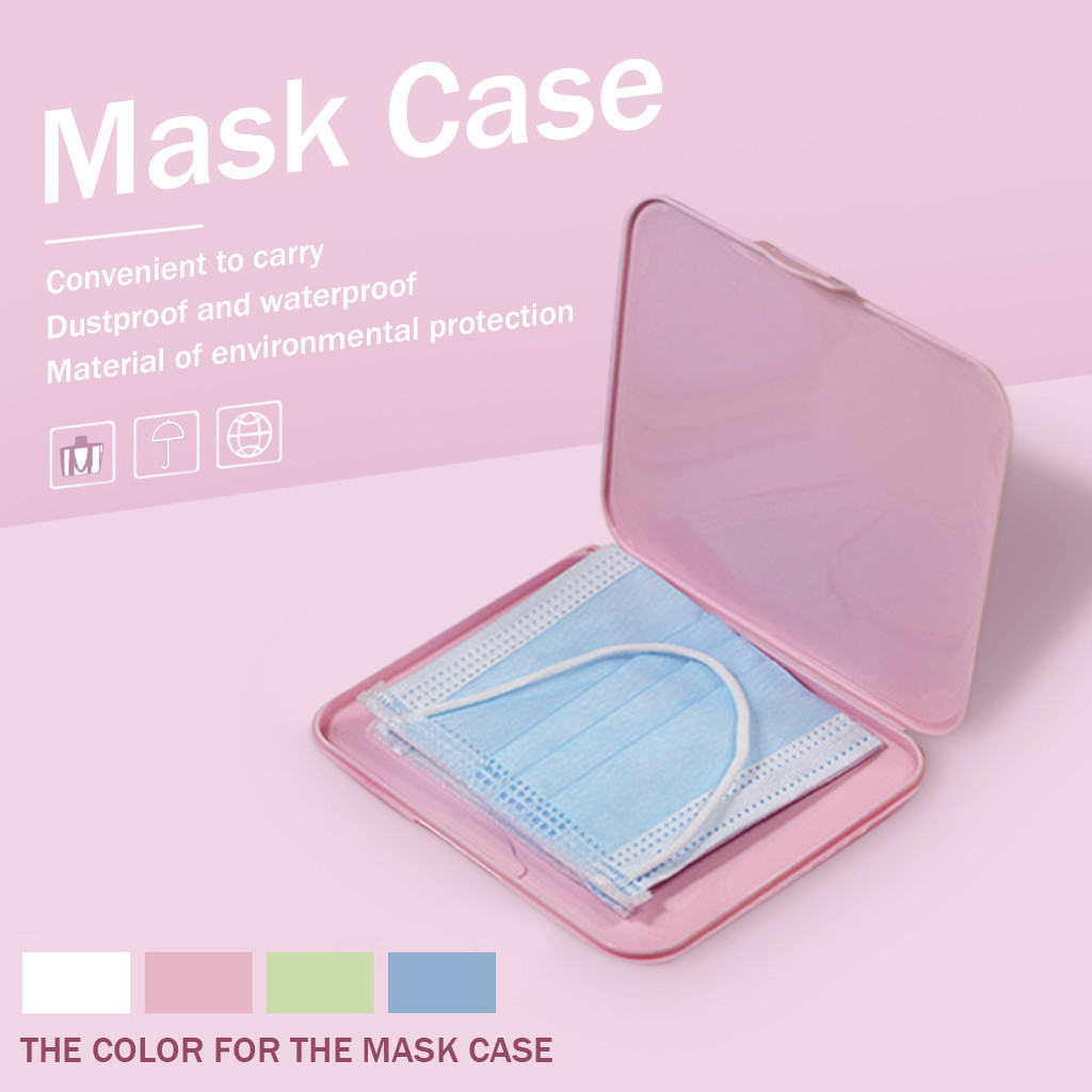 Pink Mask Cover Green Box Mask - Face Mask Storage Box 리뷰 및 가격