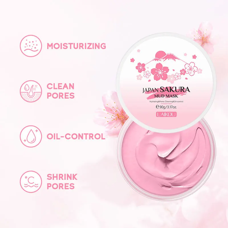 LAIKOU Sakura Clay Mask 25g 90 - Dust Mask Construction 리뷰 및 가격