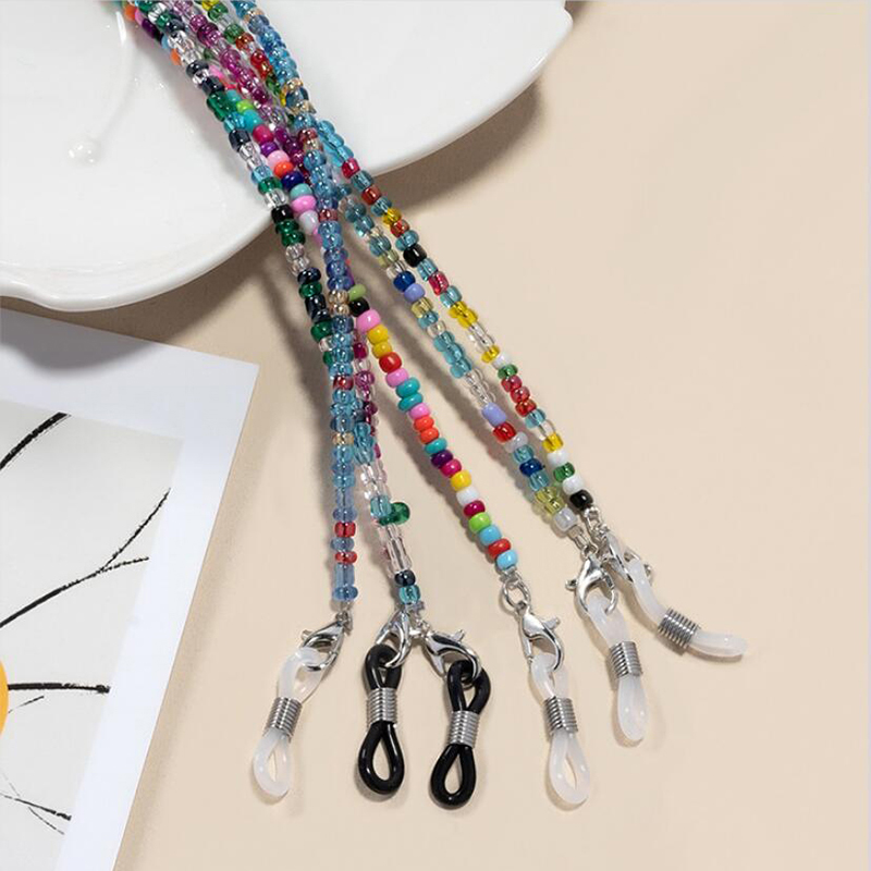 【F】 Colorful Rice Bead Glasses - Mask Chain Holder 리뷰 및 가격