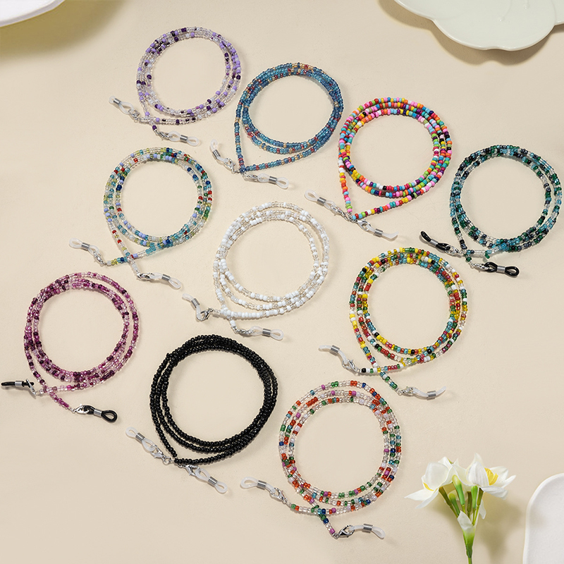 【F】 Colorful Rice Bead Glasses - Mask Chain Holder 리뷰 및 가격