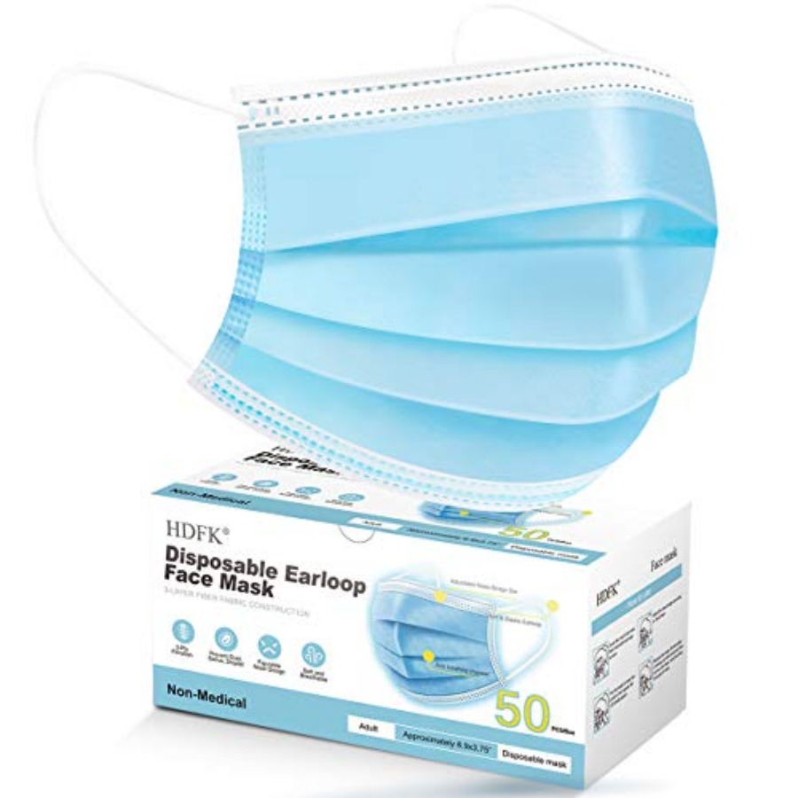 Face Mask Disposable Adults 3P - Disposable Mask Blue 리뷰 및 가격