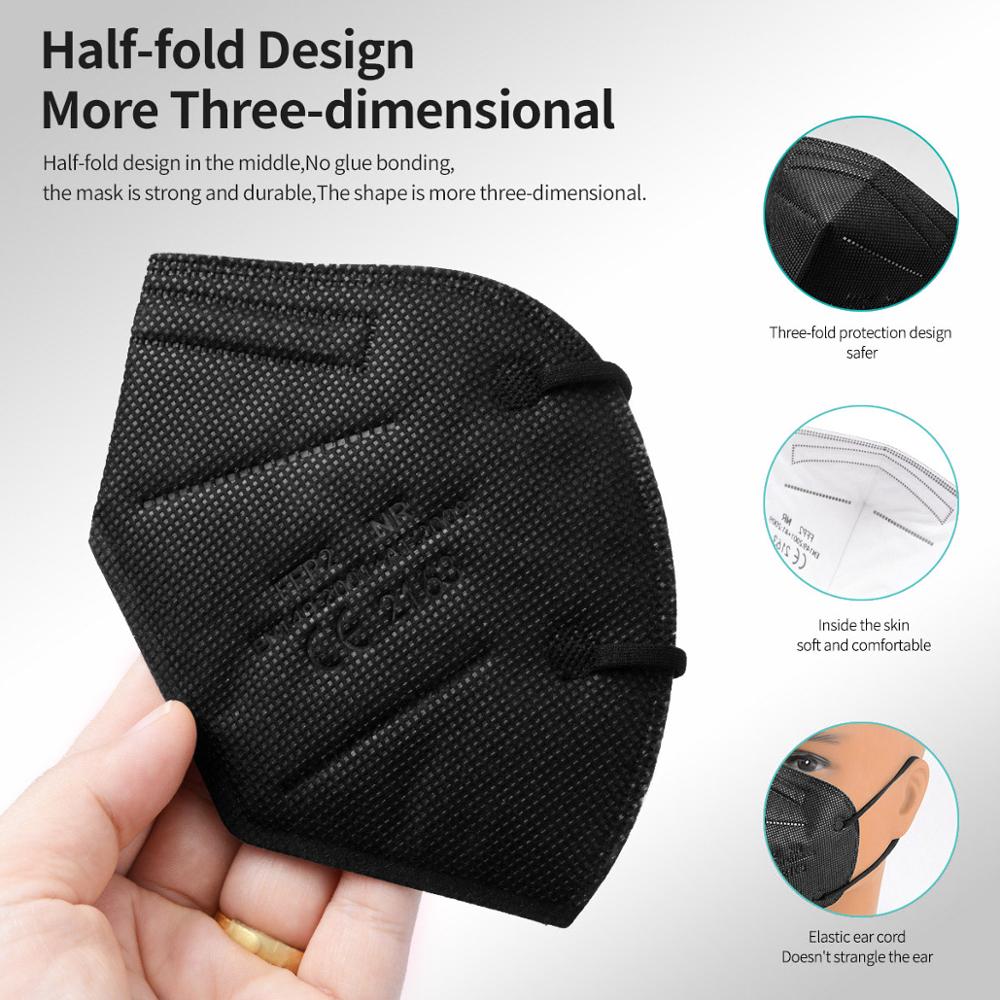 10-100Pcs FFP2 Masks KN95 Masc - Kn95 Respirator Mask 리뷰 및 가격