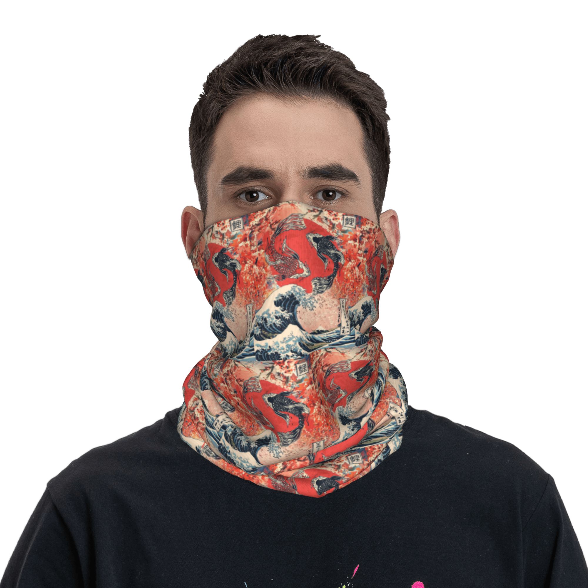 Koi Fish and Great Wave off Ka - Sports Mask Breathable 리뷰 및 가격