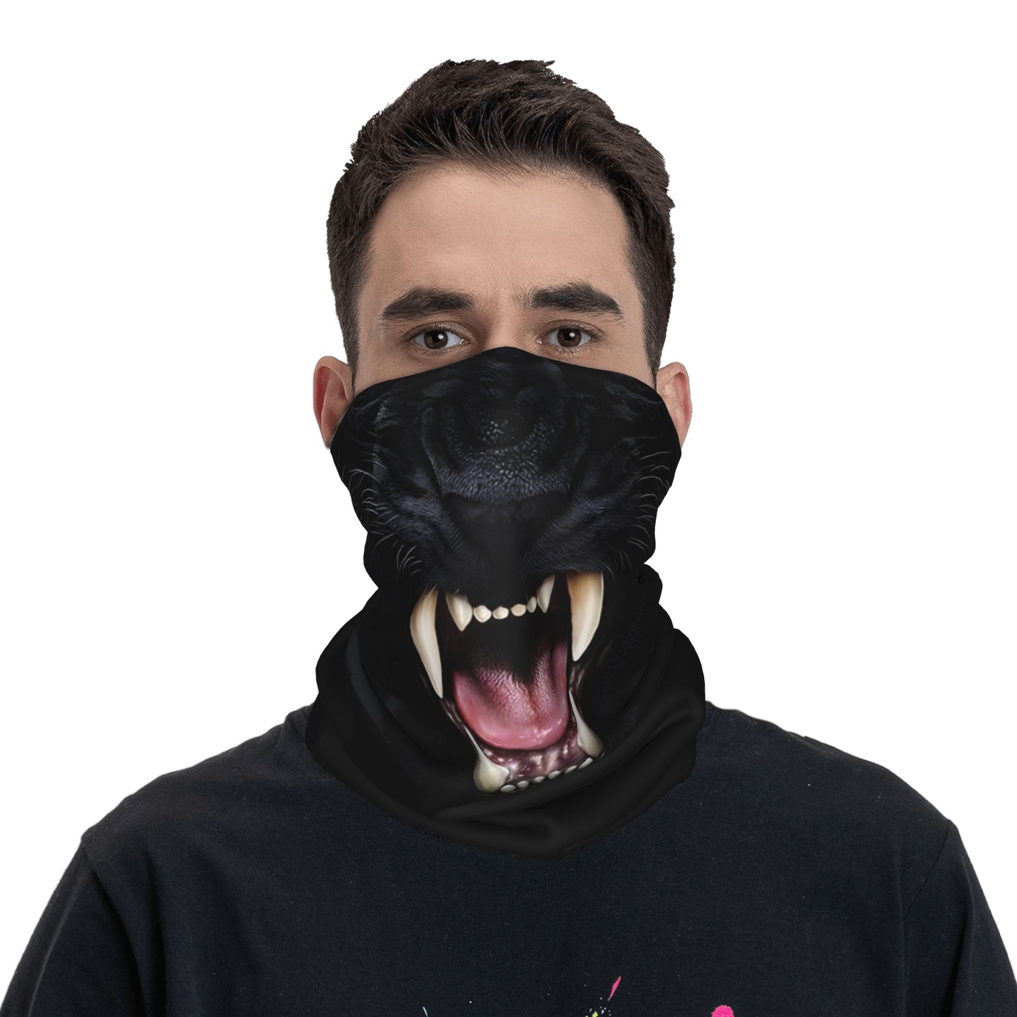 Custom Black Panther Animal He - Neck Gaiter Face Cover 리뷰 및 가격