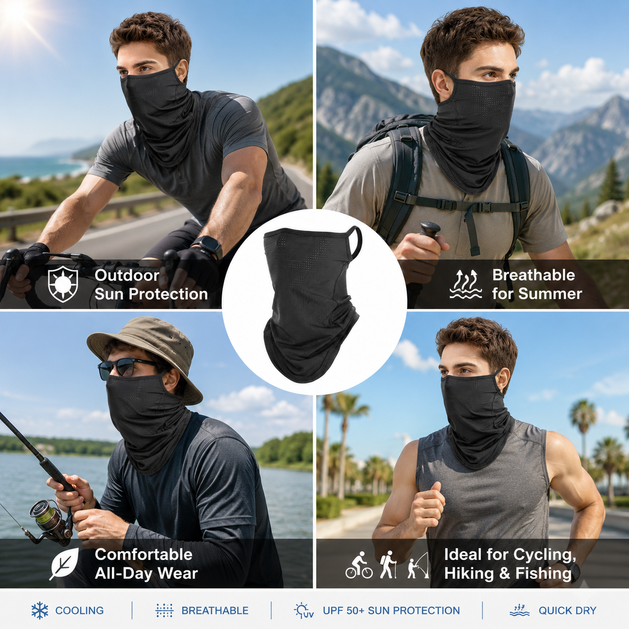 Breathable Quick-Dry Neck Gait - Respirator Half Face 리뷰 및 가격