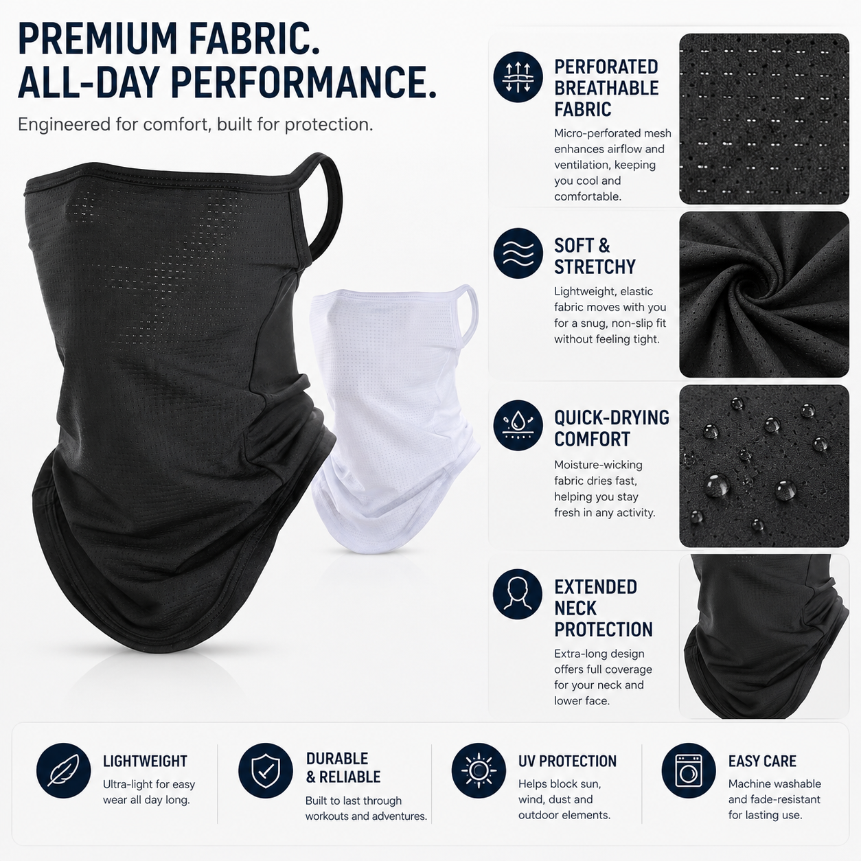 Breathable Quick-Dry Neck Gait - Respirator Half Face 리뷰 및 가격