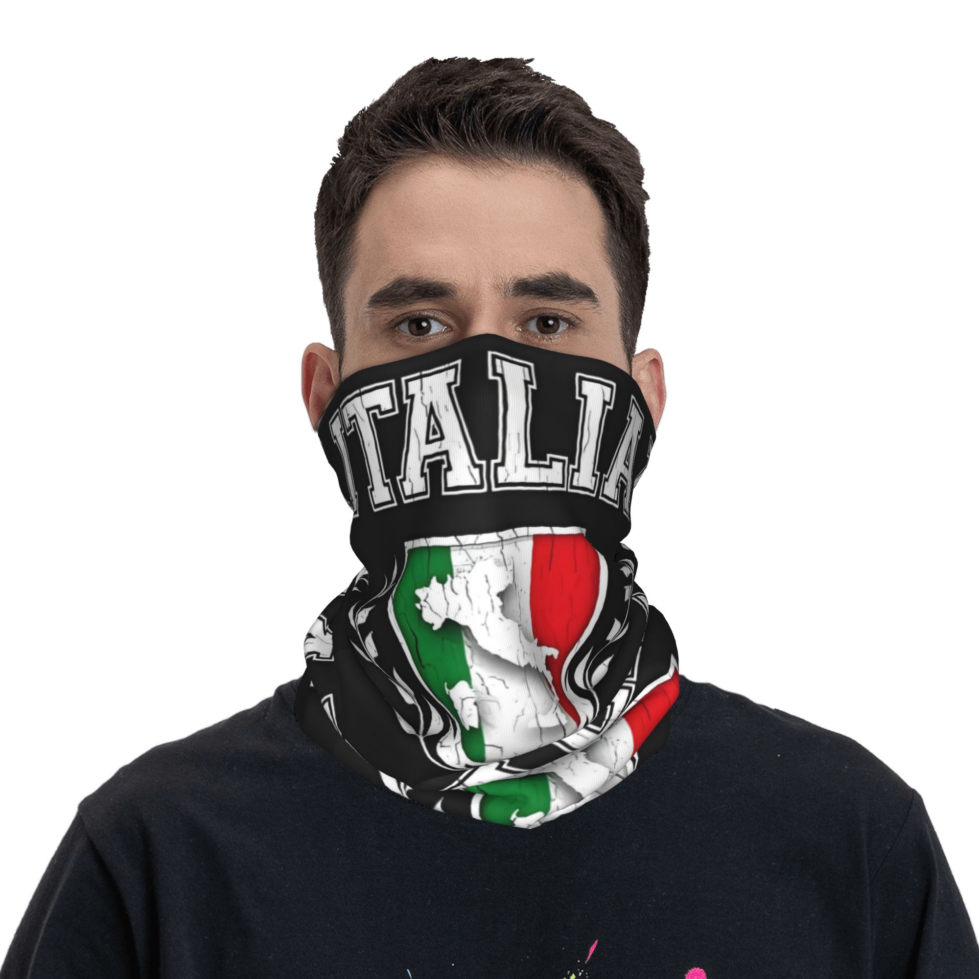 Custom Italy Flag Bandana Neck - Neck Gaiter Face Cover 리뷰 및 가격