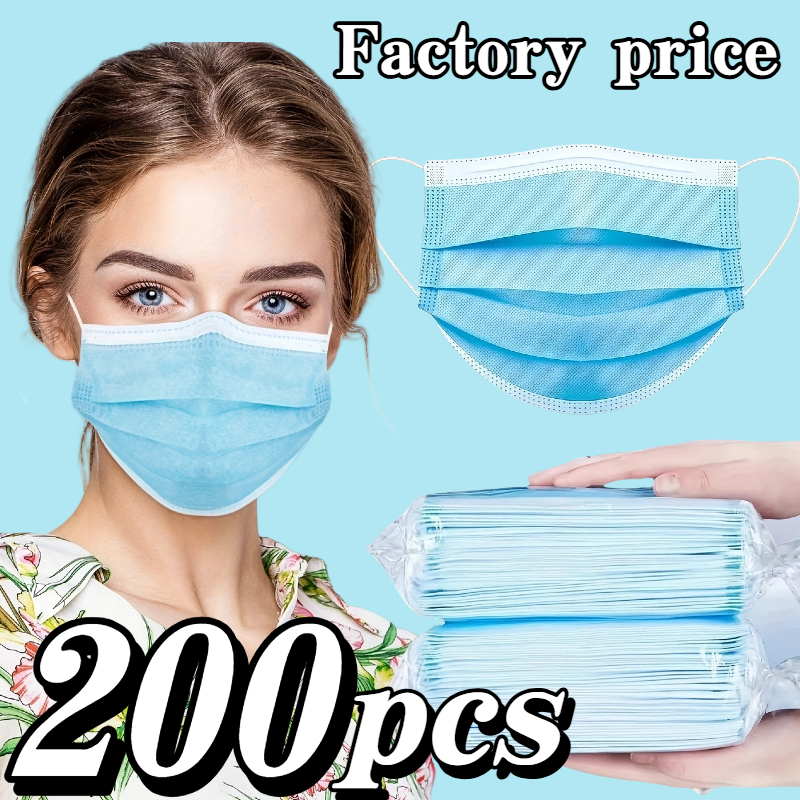 200Pcs Thickened Blue Disposab - Disposable Mask Blue 리뷰 및 가격