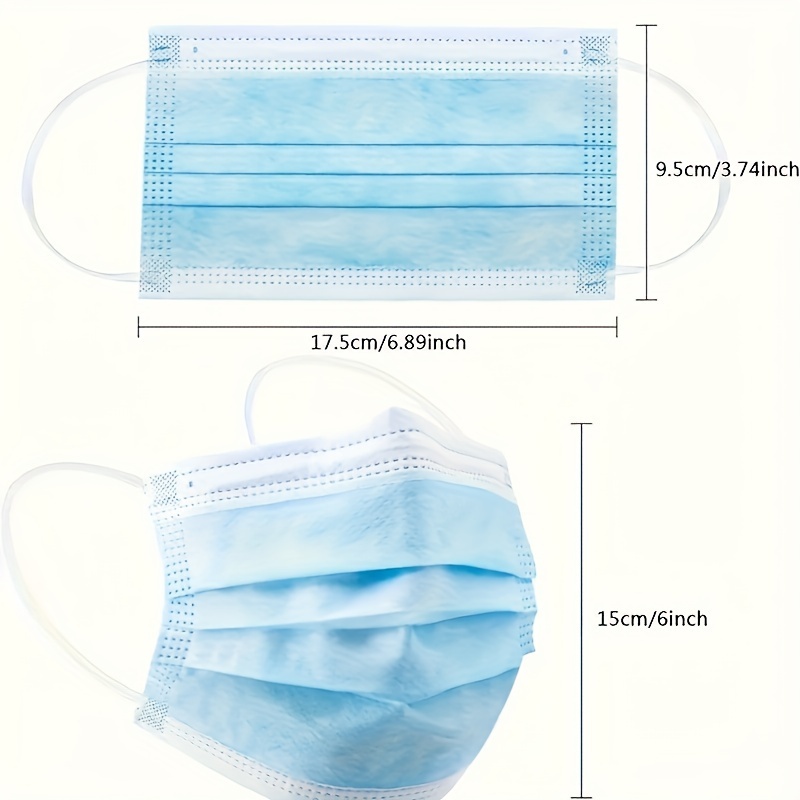 200Pcs Thickened Blue Disposab - Disposable Mask Blue 리뷰 및 가격