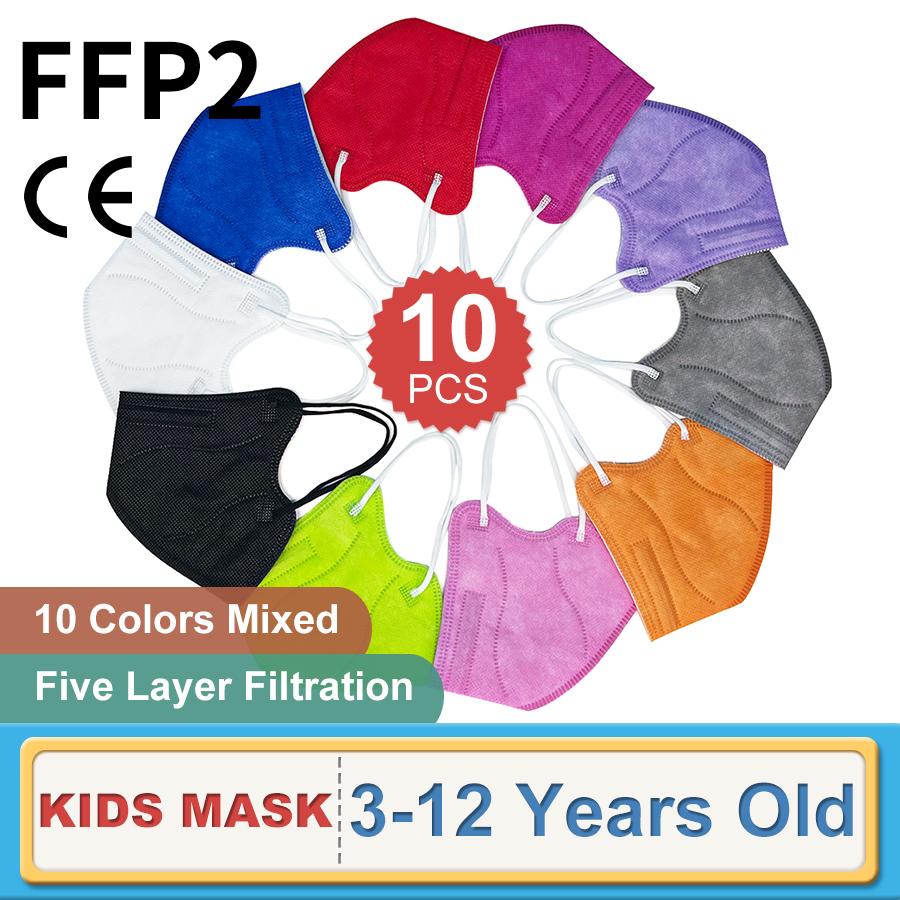 10PCS Children FFP2 Face Mask  - Kn95 Respirator Mask 리뷰 및 가격