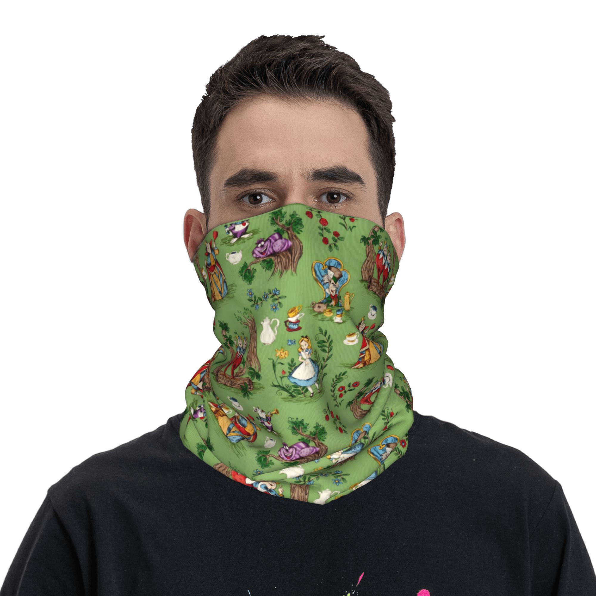 Custom A-Alice in W-Wonderland - Neck Gaiter Face Cover 리뷰 및 가격