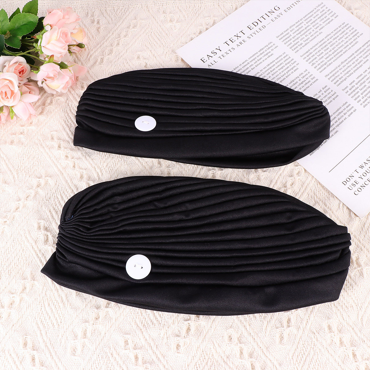 2Pcs Black Adjustable Elastic  - Mask Ear Saver Strap 리뷰 및 가격