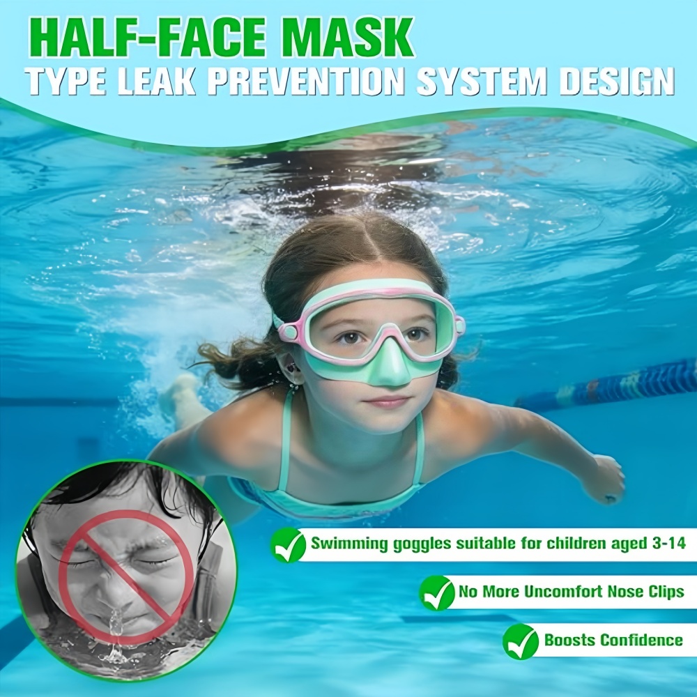 Kids Swimming Goggles with Nos - Anti Pollution Mask 리뷰 및 가격