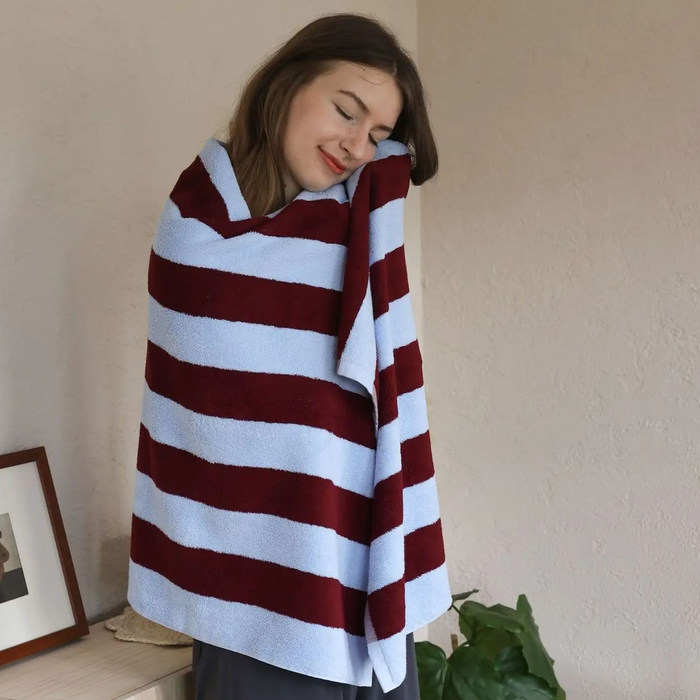 Retro Striped Pure Cotton Towe - Cloth Face Mask Washable 리뷰 및 가격