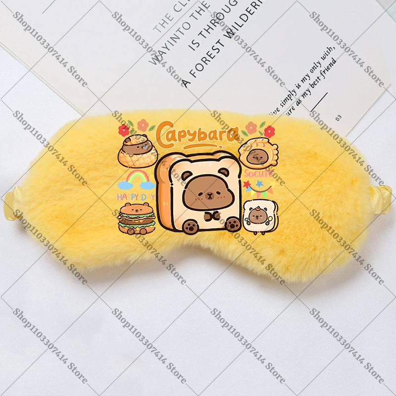 Capybara Girl Cartoon Sleep Ey - Kids Face Mask 리뷰 및 가격