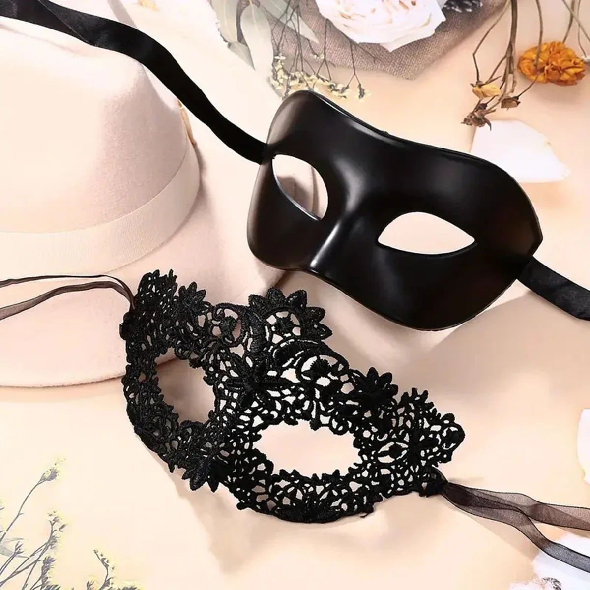 2pcs Elegant Black Lace Masque - Black Face Mask Pack 리뷰 및 가격