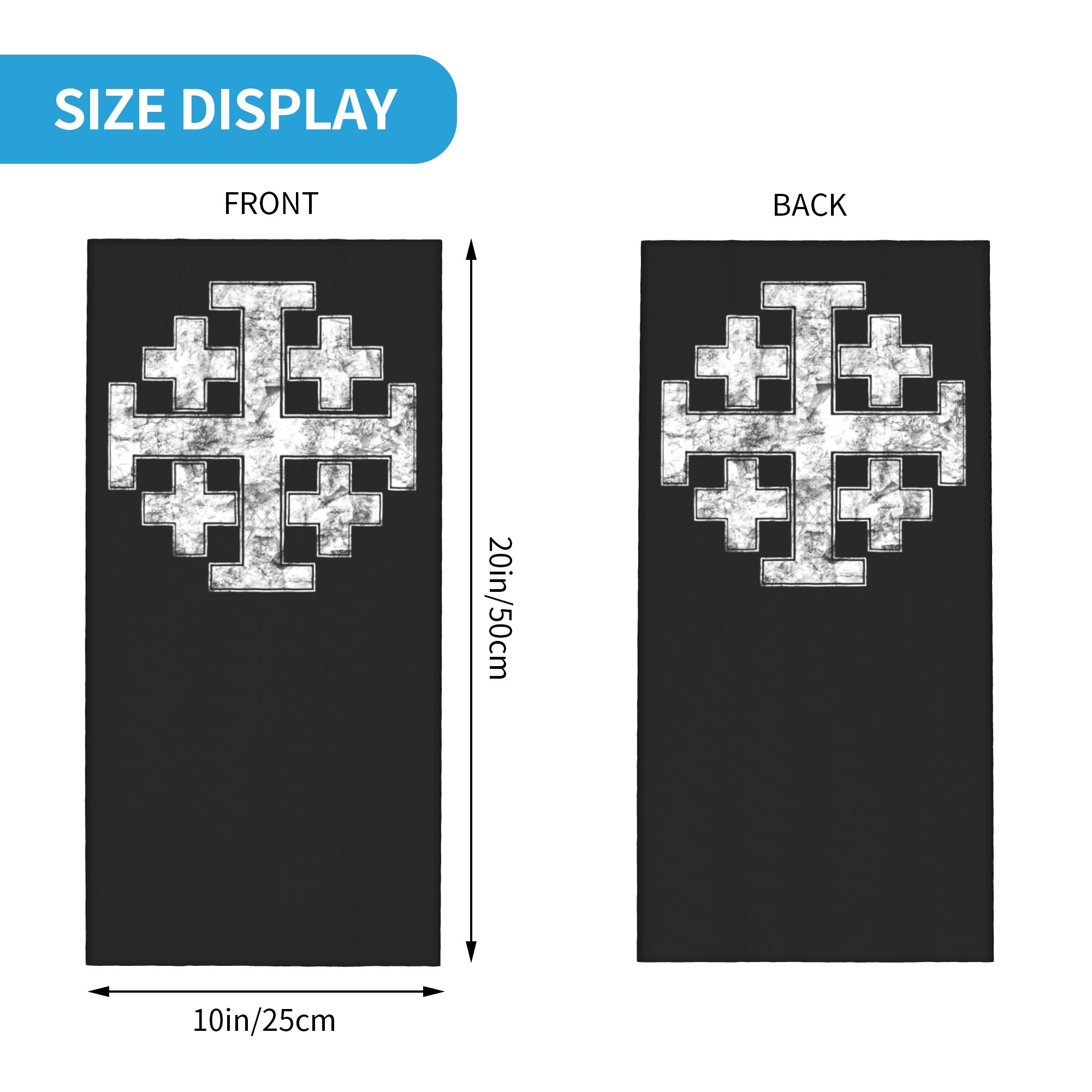 Knight Jerusalem Cross Christi - Neck Gaiter Face Cover 리뷰 및 가격